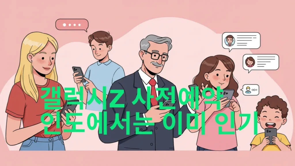 갤럭시Z-핸드폰-인도에서-인기