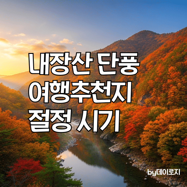 내장산 단풍 가볼만한곳